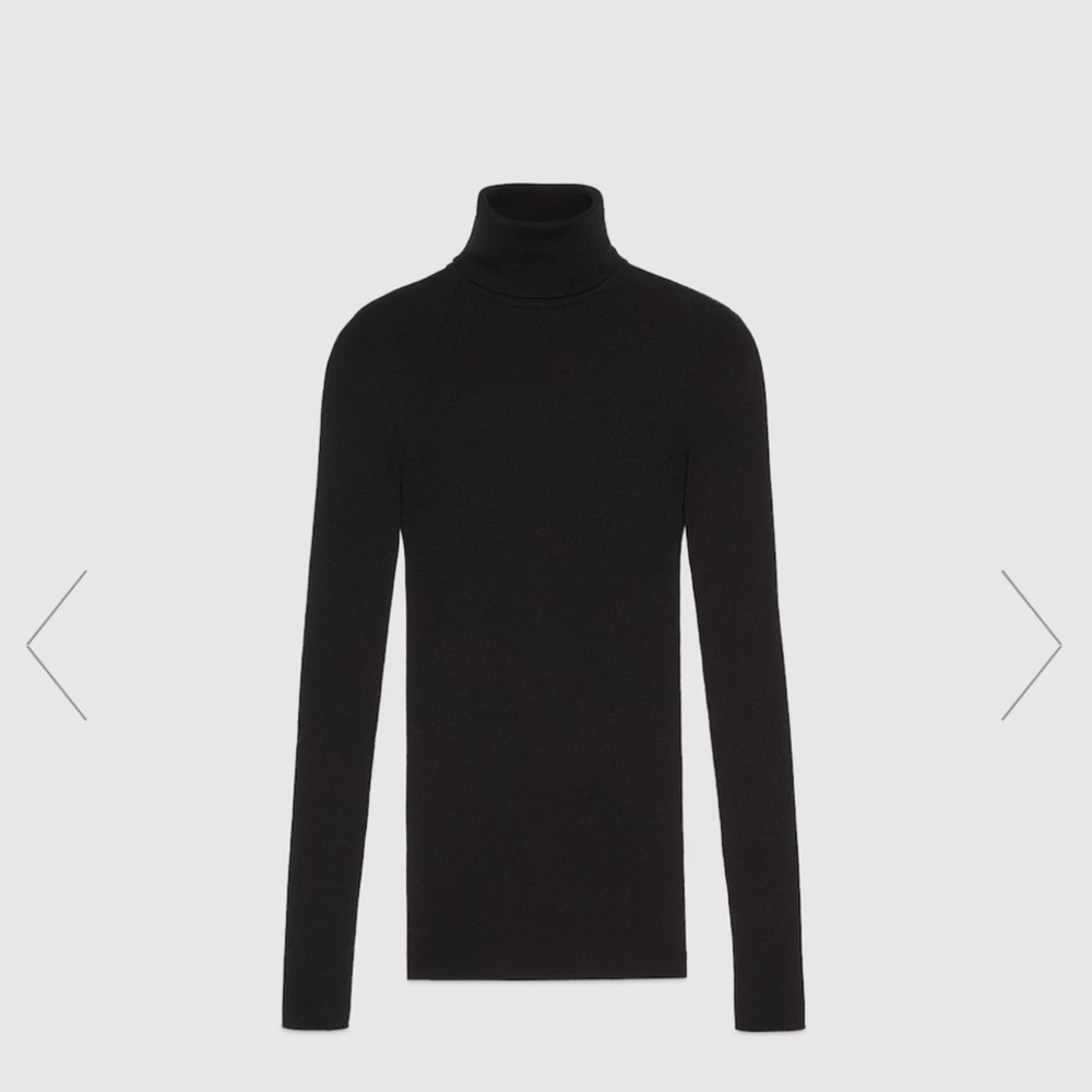 Gucci Fine Rib Knit Wool Turtleneck - Picture 5 of 10